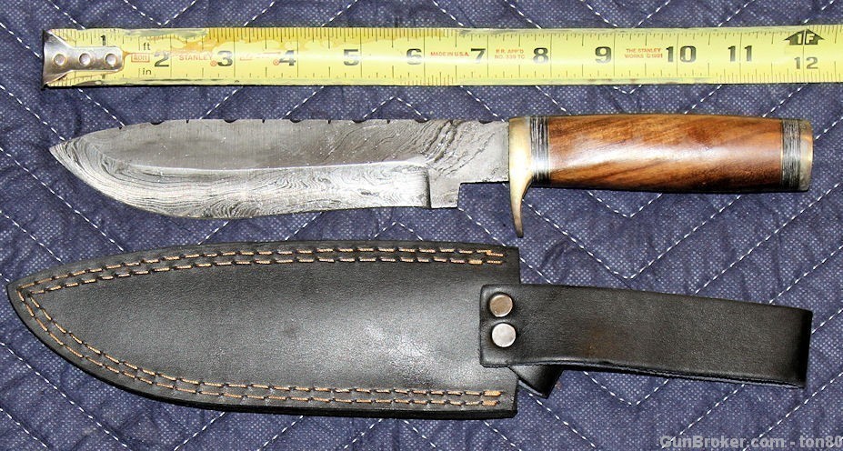 HUNTING-CAMP KNIVES DAMASCUS STEEL-img-1