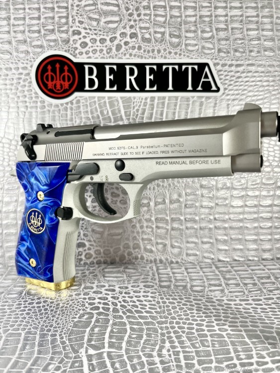 CUSTOM & Beautiful! Beretta ITALY 92FS INOX (CA Friendly FFL!)-img-2