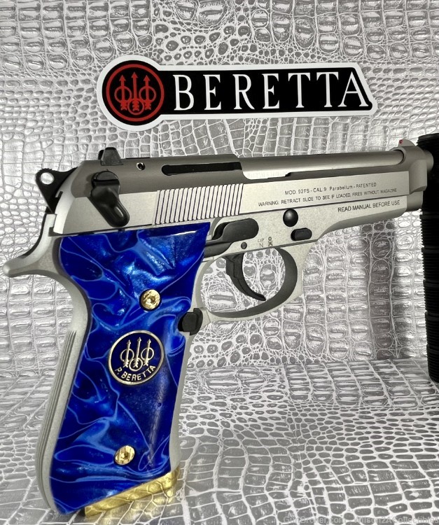 CUSTOM & Beautiful! Beretta ITALY 92FS INOX (CA Friendly FFL!)-img-4