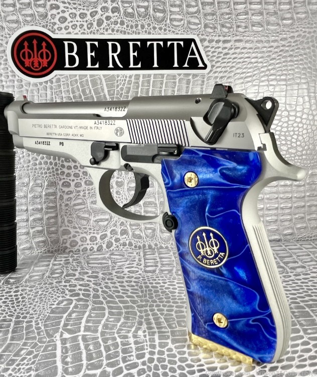 CUSTOM & Beautiful! Beretta ITALY 92FS INOX (CA Friendly FFL!)-img-5