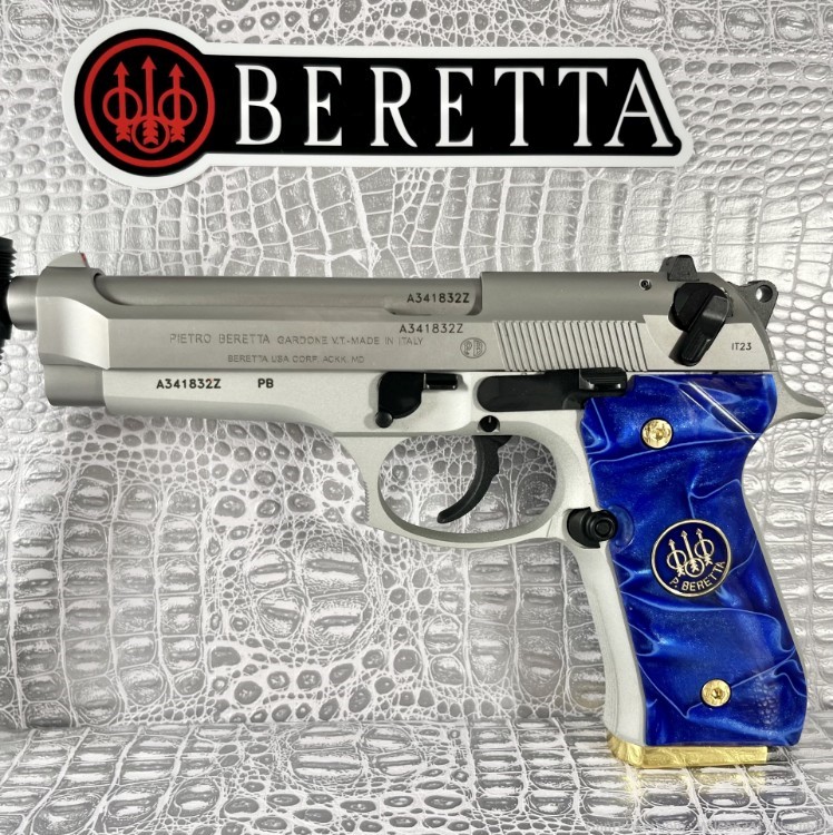 CUSTOM & Beautiful! Beretta ITALY 92FS INOX (CA Friendly FFL!)-img-1