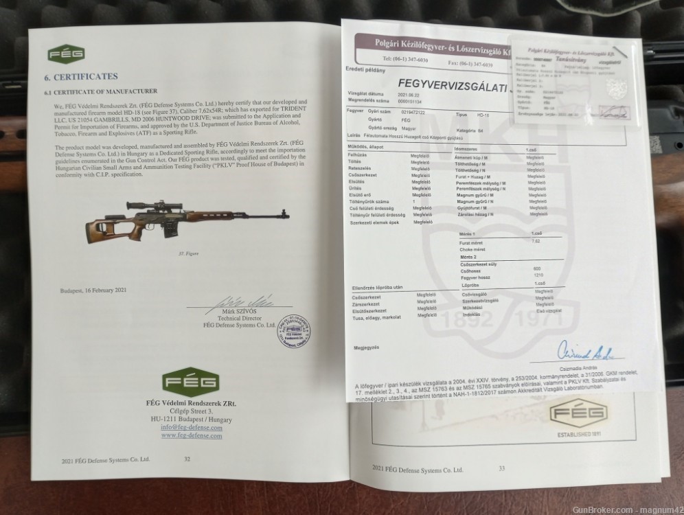 FEG Hungarian HD18 HD-18 Dragunov SVD sniper rifle NDM Tiger 7.62x54r NDM86-img-22