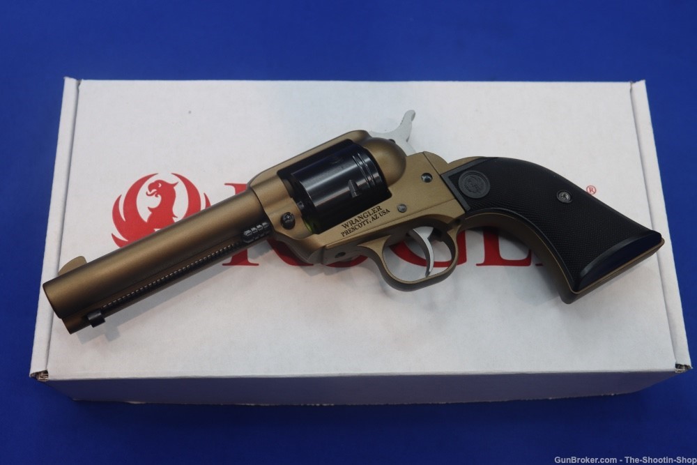 Ruger Model Wrangler Revolver 22LR Single Action SA 22 LR BRONZE 4.62" NEW -img-0