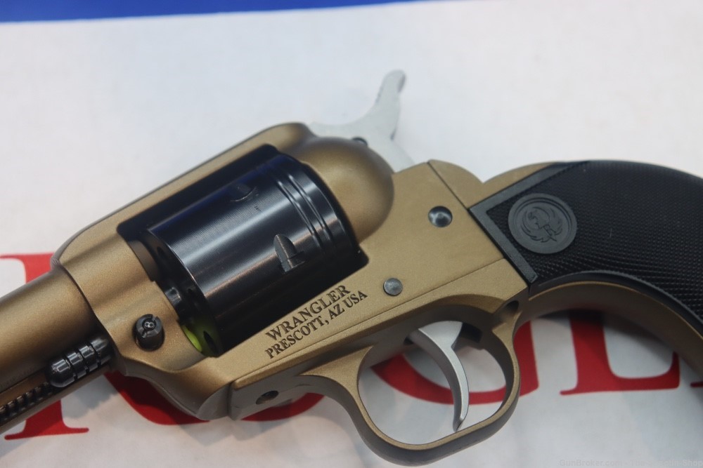 Ruger Model Wrangler Revolver 22LR Single Action SA 22 LR BRONZE 4.62" NEW -img-2