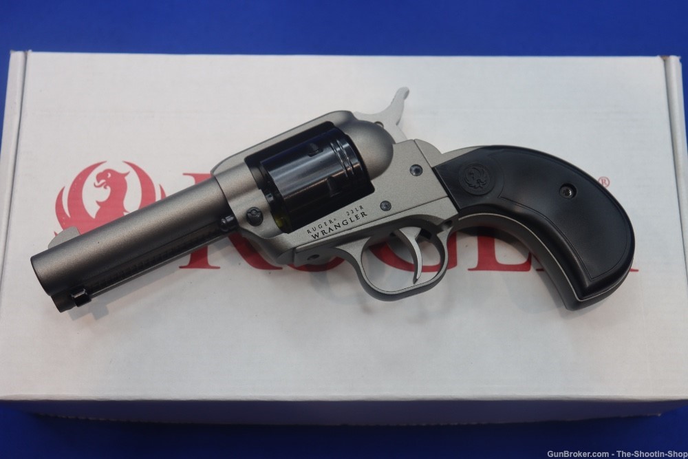 Ruger Model Wrangler Revolver 22LR Birdshead Single Action SA 22 LR Silver-img-0