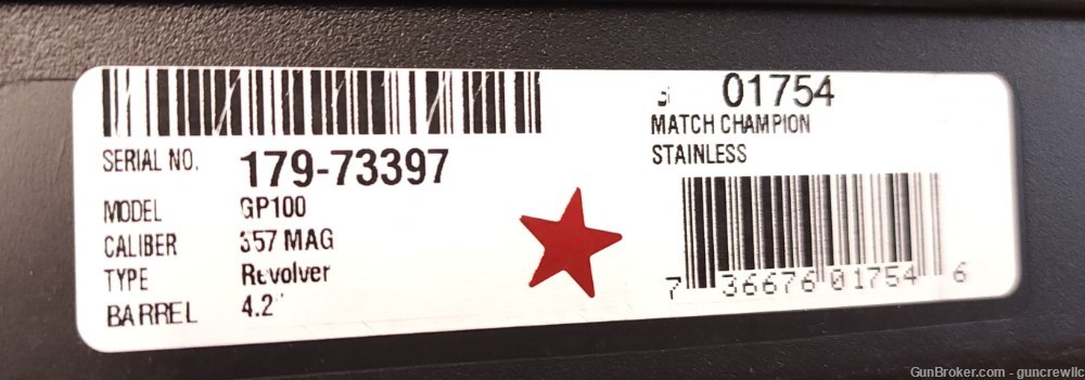Ruger 1754 01754 GP100 Match Champion 357Mag Stainless 357 Mag 4.2" Layaway-img-9