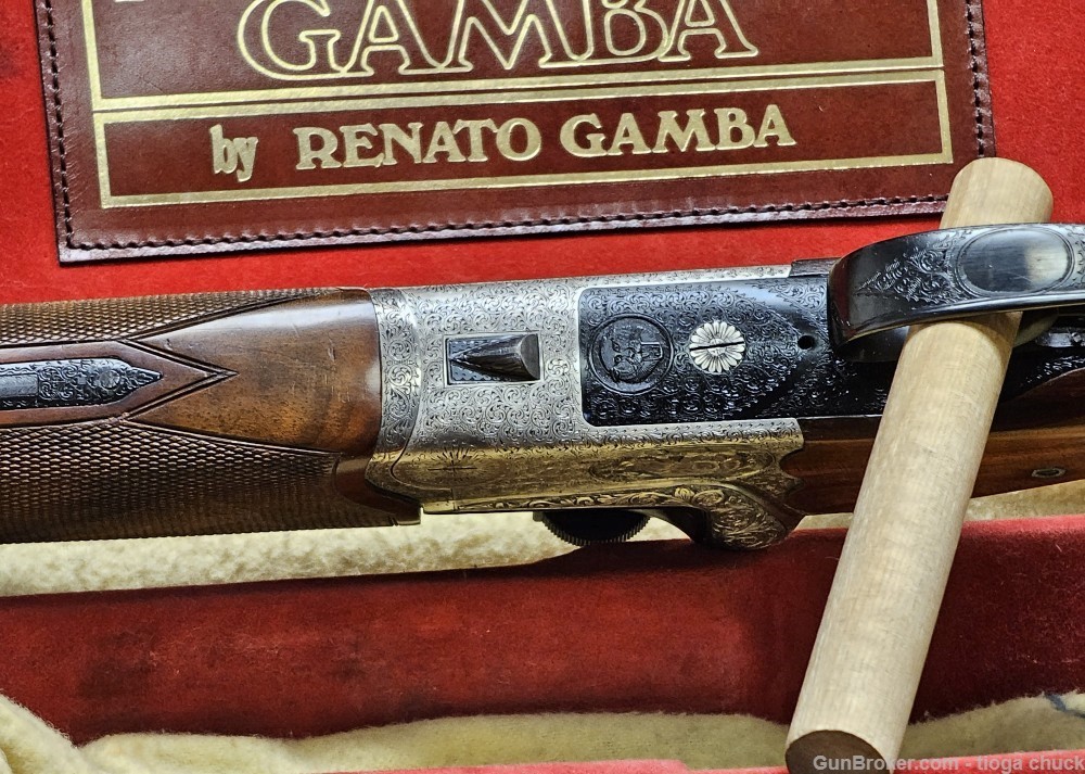 Gamba Steyr/Mannlicher 72 Safari 375 H&H w/Leather Case "RARE"-img-16
