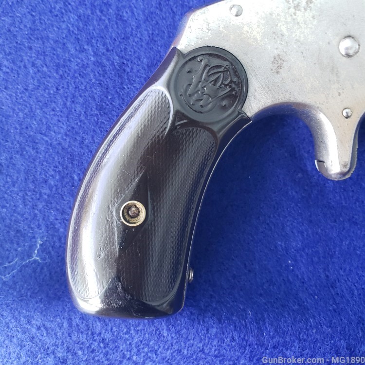 S&W #2 Single Action, 2nd Change, .38, 3.25" Nickle Antique No FFL-img-12