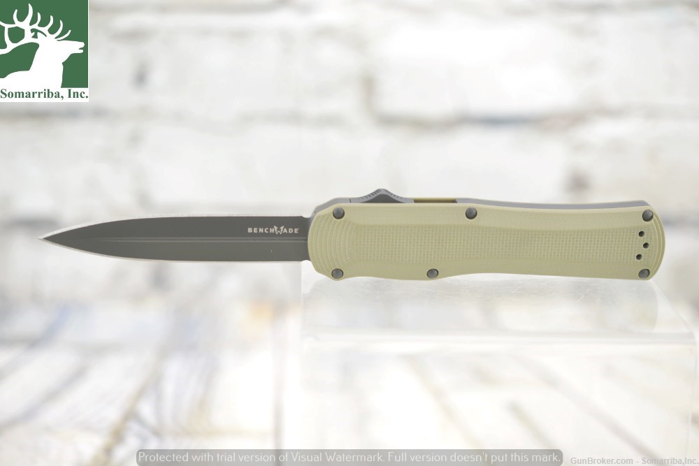 BENCHMADE KNIFE 3400BK-1 AUTOCRAT, DOUBLE ACTION OUT THE FRONT *AUTOMATIC*,-img-0