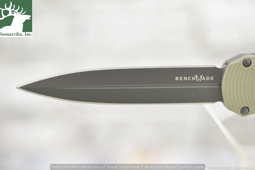 BENCHMADE KNIFE 3400BK-1 AUTOCRAT, DOUBLE ACTION OUT THE FRONT *AUTOMATIC*,-img-2