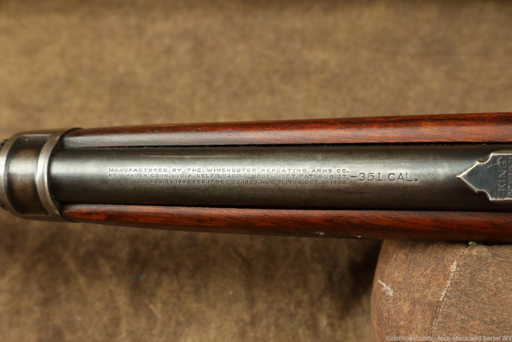 Winchester Model 1907SL Self Loading .351wsl Semi-Auto Rifle 1909-Dated C&R-img-26