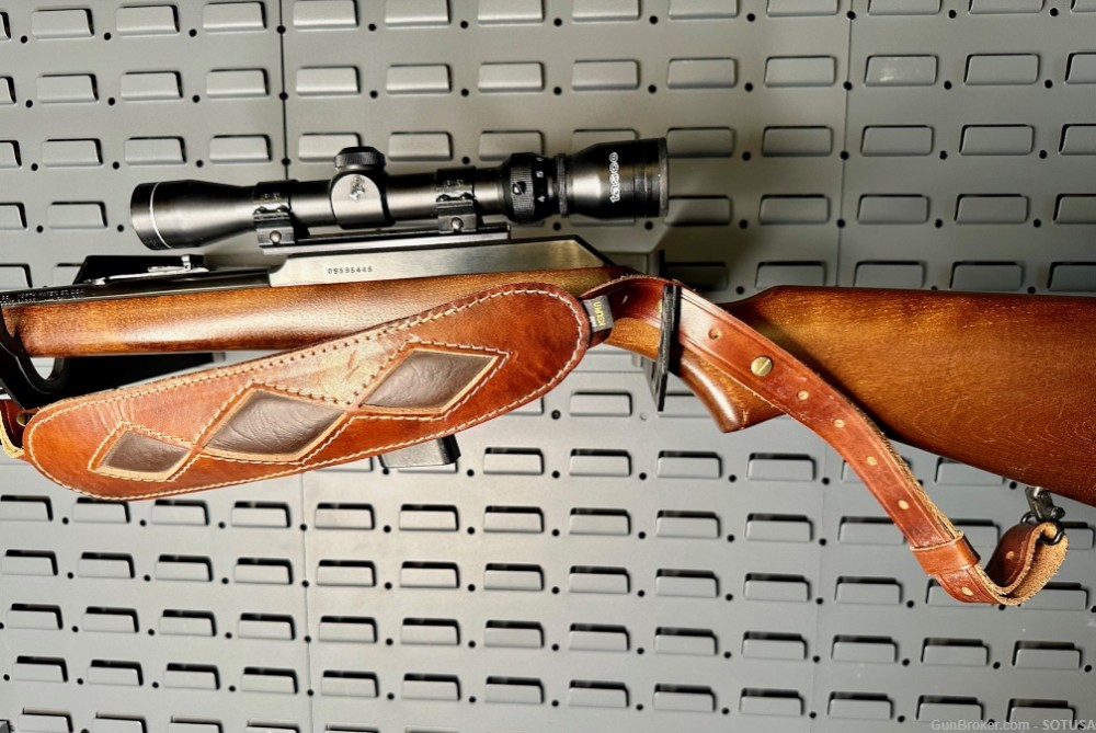 Marlin Camp Carbine Rifle Model 9 9mm 2-7x32 Scope and Leather Sling-img-9