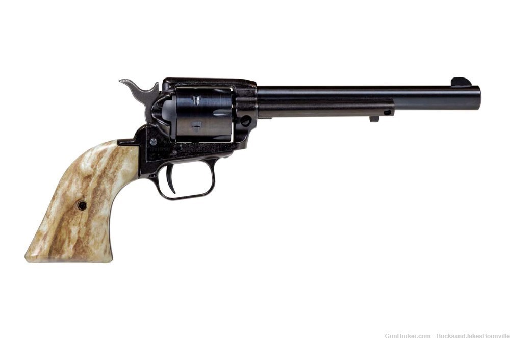Heritage Rough Rider 22LR Rimfire Revolver with Stag Handle-img-0
