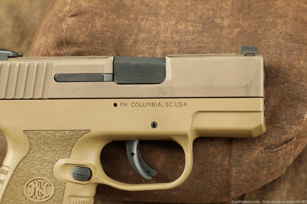FN 503 FDE Standard 9mm Concealed Carry Slim Pistol w/ Factory Case-img-16