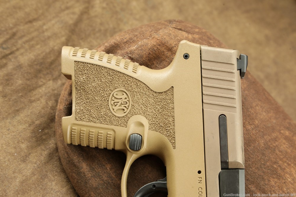 FN 503 FDE Standard 9mm Concealed Carry Slim Pistol w/ Factory Case-img-4