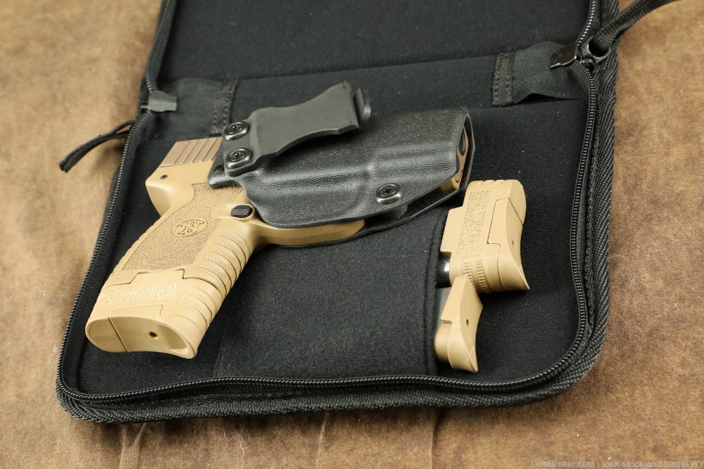 FN 503 FDE Standard 9mm Concealed Carry Slim Pistol w/ Factory Case-img-39
