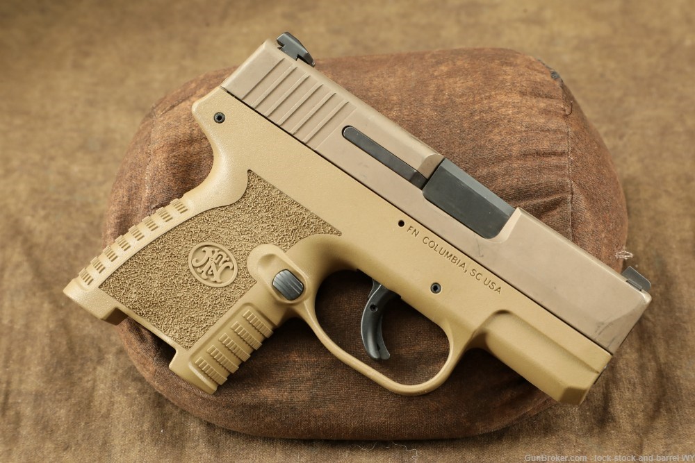 FN 503 FDE Standard 9mm Concealed Carry Slim Pistol w/ Factory Case-img-3