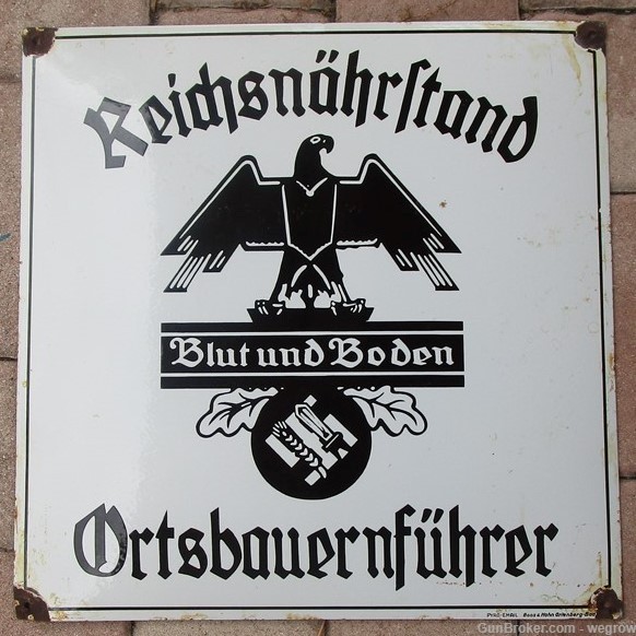 German Porcelain sign dagger / sword -img-0