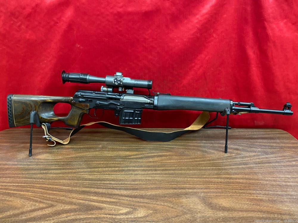 PreBan Izhevsk Tiger 7.62x54r Rifle w Scope 1993 SVD Dragunov  Bwest -img-0