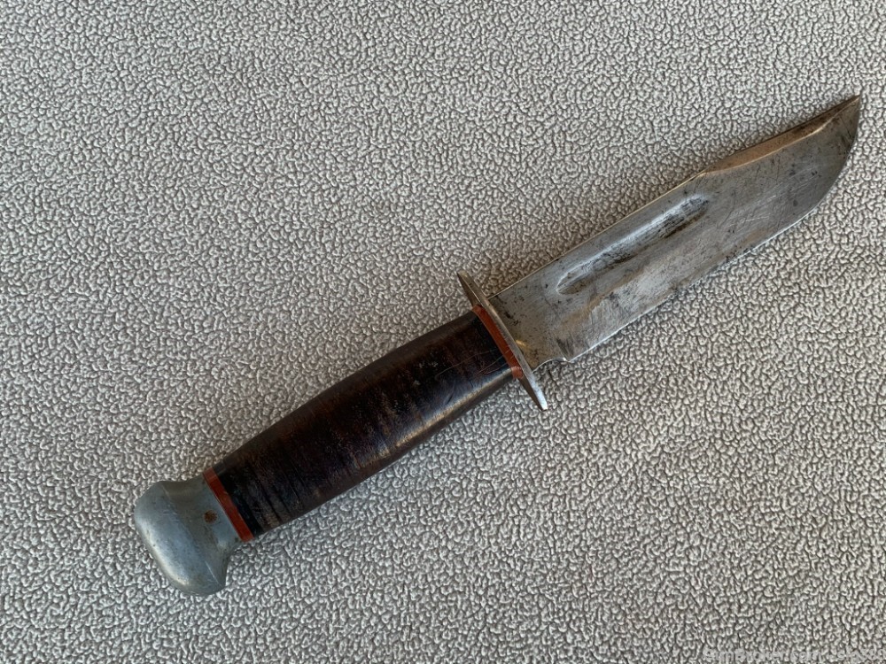 WWII RH PAL 36 US COMBAT FIGHTING KNIFE WITH SCABBARD-img-2