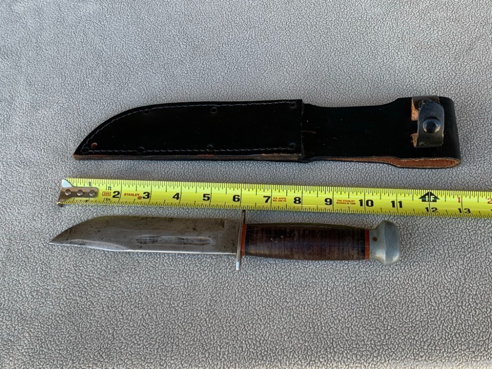 WWII RH PAL 36 US COMBAT FIGHTING KNIFE WITH SCABBARD-img-0
