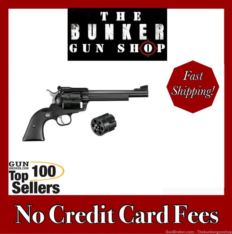 NEW! RUGER NEW MODEL BLACKHAWK SINGLE ACTION CONVERTIBLE .357 MAG & 9MM -img-0