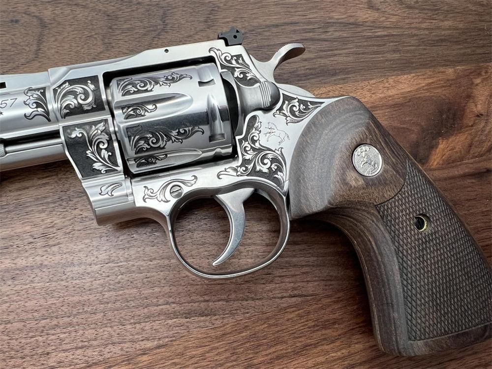 NEW Colt Python 3” Factory Engraved ‘B’ Coverage by Altamont-img-2