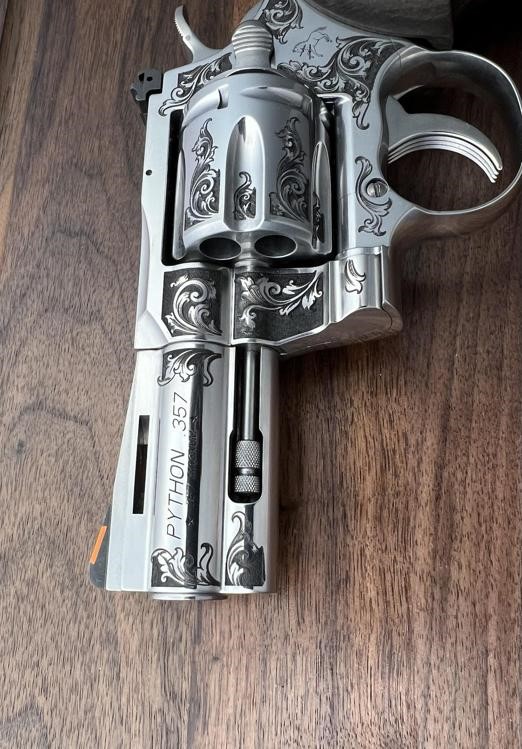 NEW Colt Python 3” Factory Engraved ‘B’ Coverage by Altamont-img-1