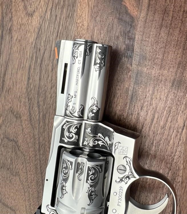 NEW Colt Python 3” Factory Engraved ‘B’ Coverage by Altamont-img-7