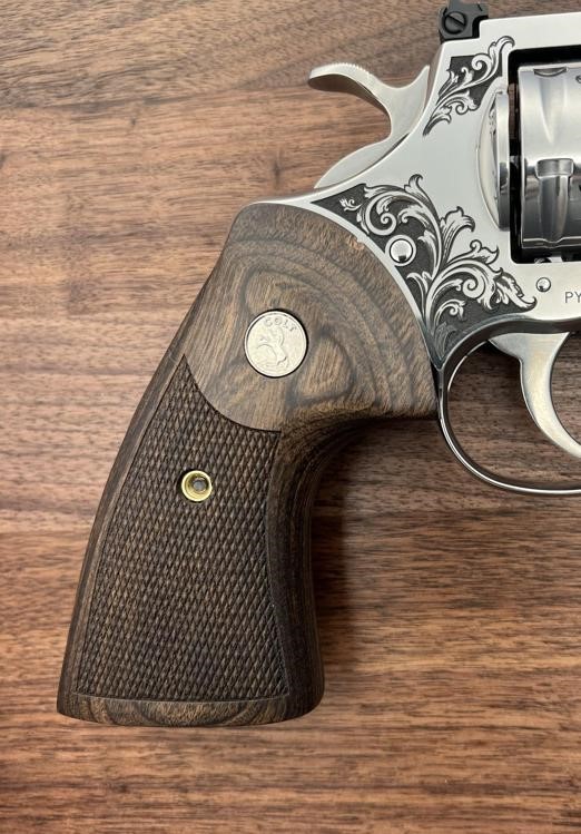NEW Colt Python 3” Factory Engraved ‘B’ Coverage by Altamont-img-9