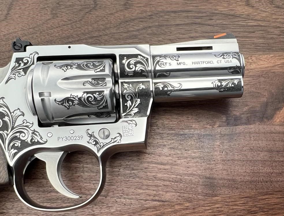 NEW Colt Python 3” Factory Engraved ‘B’ Coverage by Altamont-img-10