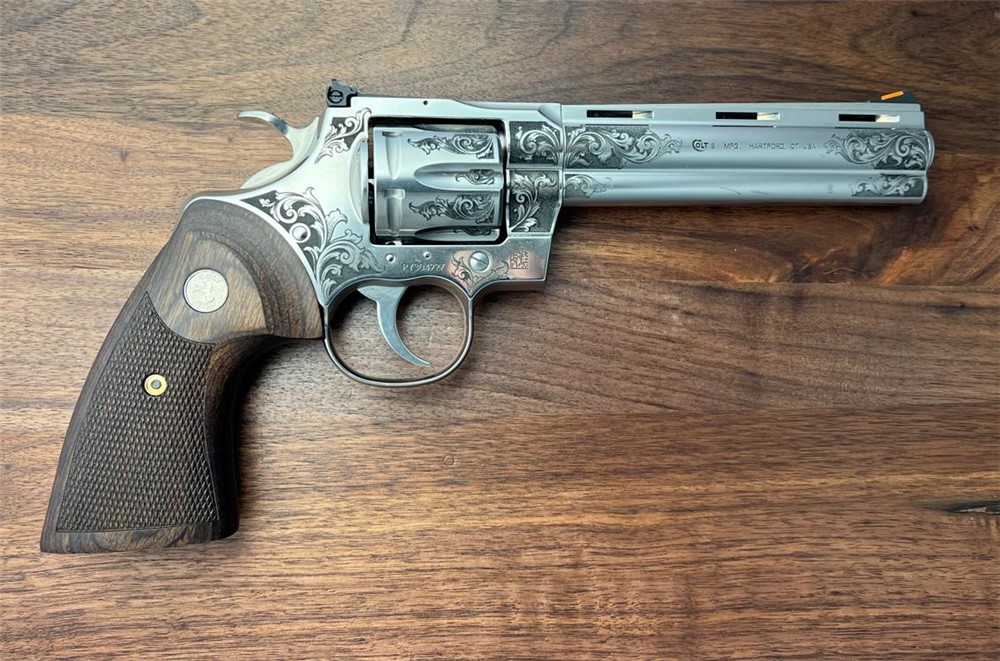 NEW Colt Python 6” Factory Engraved ‘B’ Coverage by Altamont-img-12