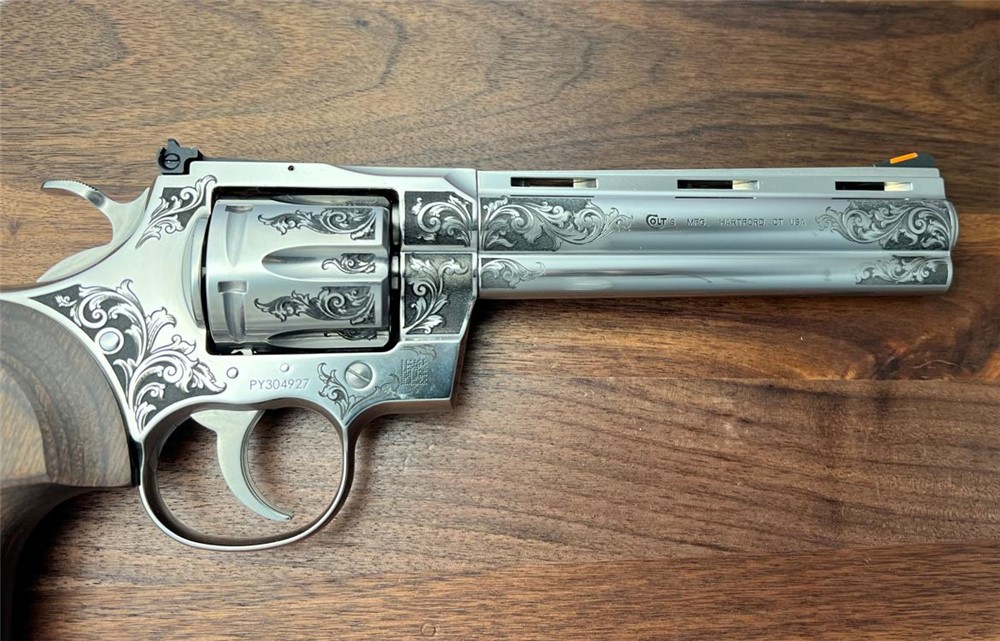 NEW Colt Python 6” Factory Engraved ‘B’ Coverage by Altamont-img-15