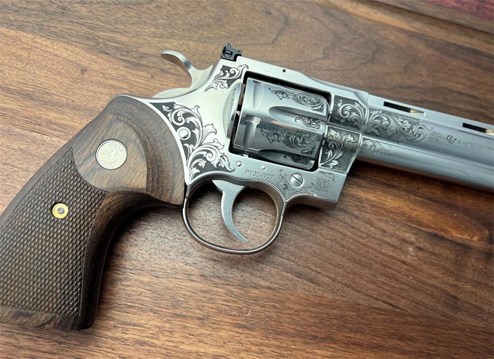 NEW Colt Python 6” Factory Engraved ‘B’ Coverage by Altamont-img-14