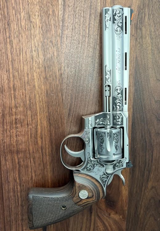 NEW Colt Python 6” Factory Engraved ‘B’ Coverage by Altamont-img-6