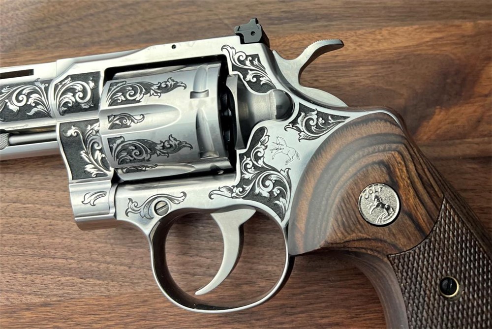 NEW Colt Python 6” Factory Engraved ‘B’ Coverage by Altamont-img-11