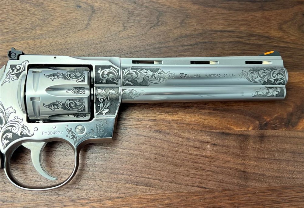 NEW Colt Python 6” Factory Engraved ‘B’ Coverage by Altamont-img-16