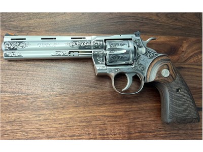NEW Colt Python 6” Factory Engraved ‘B’ Coverage by Altamont
