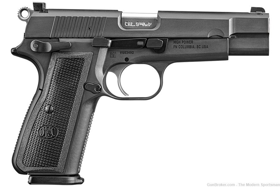 FN America High Power 9mm Luger Semi Auto Pistol 4.7" 17rd Black 66-100256-img-1