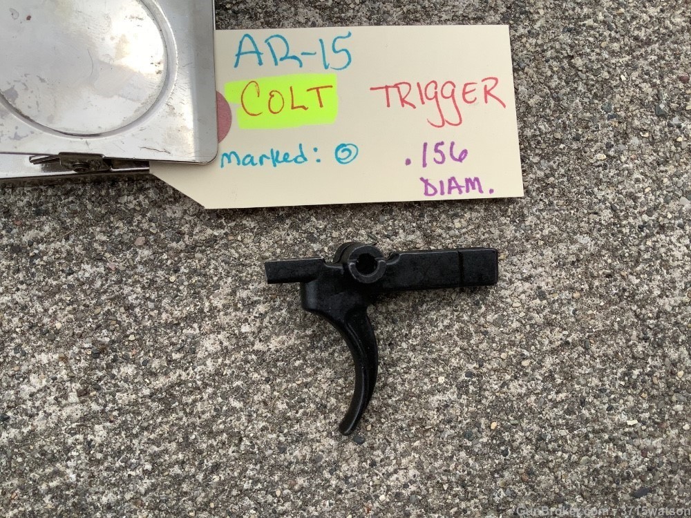 AR15 Colt Trigger NOS .156 diameter-img-0