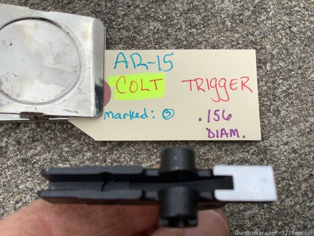 AR15 Colt Trigger NOS .156 diameter-img-2