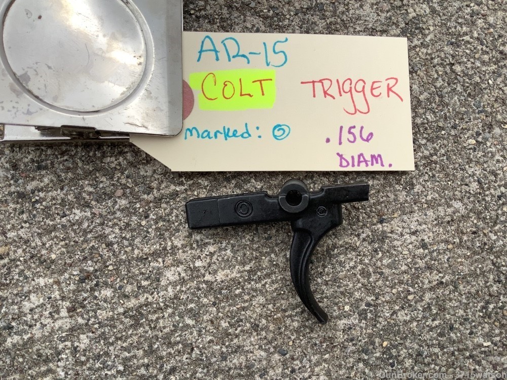 AR15 Colt Trigger NOS .156 diameter-img-3