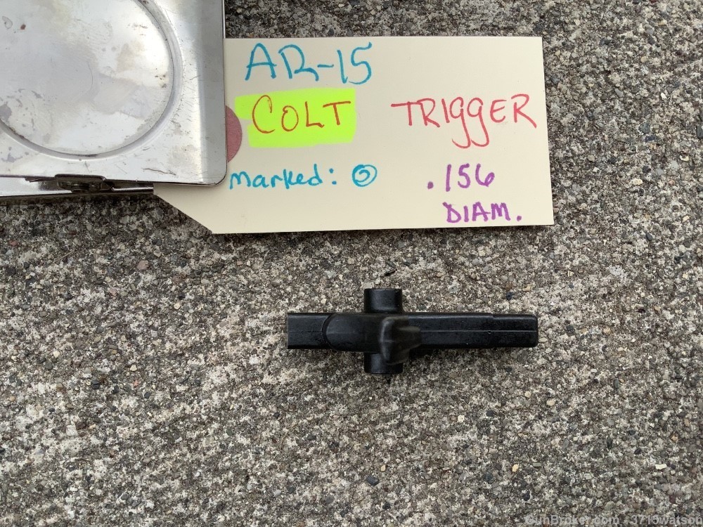 AR15 Colt Trigger NOS .156 diameter-img-1