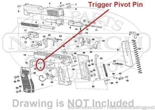 Sig P6 P225 P226 P228 P229 Trigger Pivot Pin P6PT-img-4