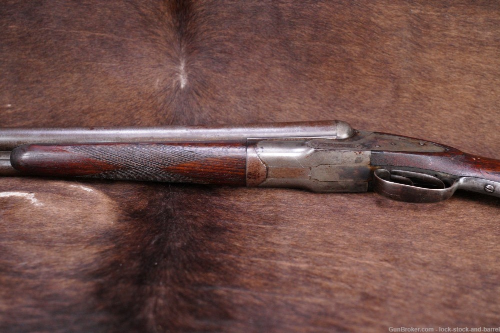 Tryon Damascus Baker Gun Co 12 GA 28” SxS Double Barrel Shotgun, C&R-img-12