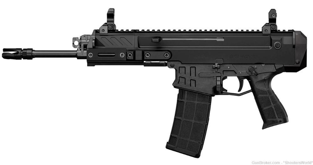 CZ Bren 2 MS AR Pistol 5.56/.223 14.17" Folding Sights Black 30RD - 91452-img-0