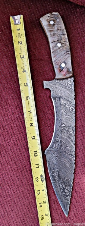 Damascus STYLIZED TANTO DESIGN knife -img-2