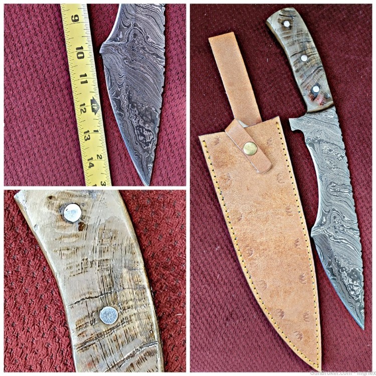 Damascus STYLIZED TANTO DESIGN knife -img-0