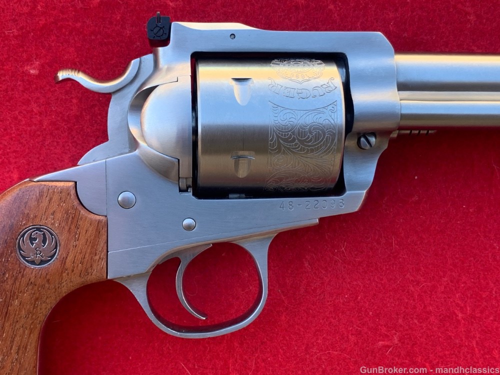 LNIB Ruger NM Blackhawk Bisley, stainless, 5.5", 45 Colt, Accusport 2004 ed-img-6