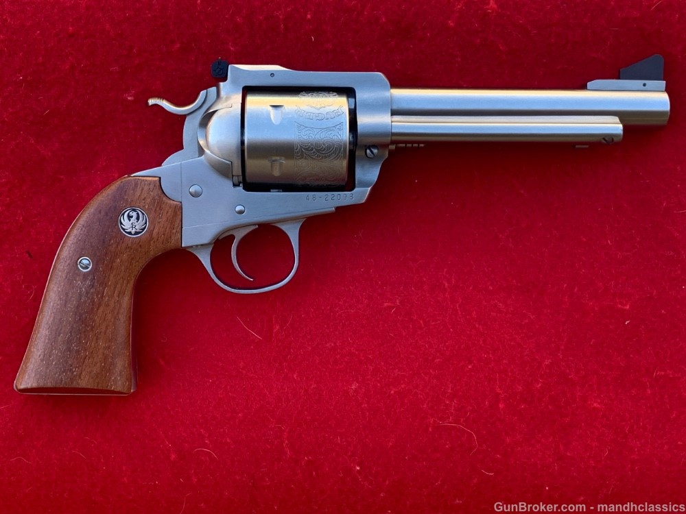 LNIB Ruger NM Blackhawk Bisley, stainless, 5.5", 45 Colt, Accusport 2004 ed-img-4